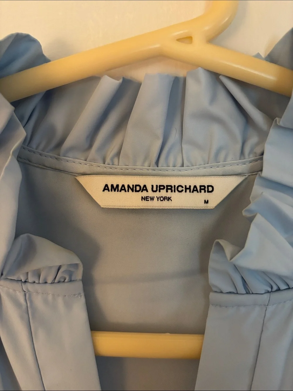 Amanda Uprichard Pale Blue Sleeveless Tiered Dress